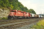 Grain train eases west